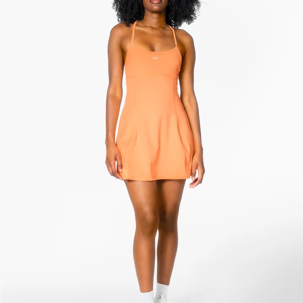 437 Tennis Orange Women's Dress in small